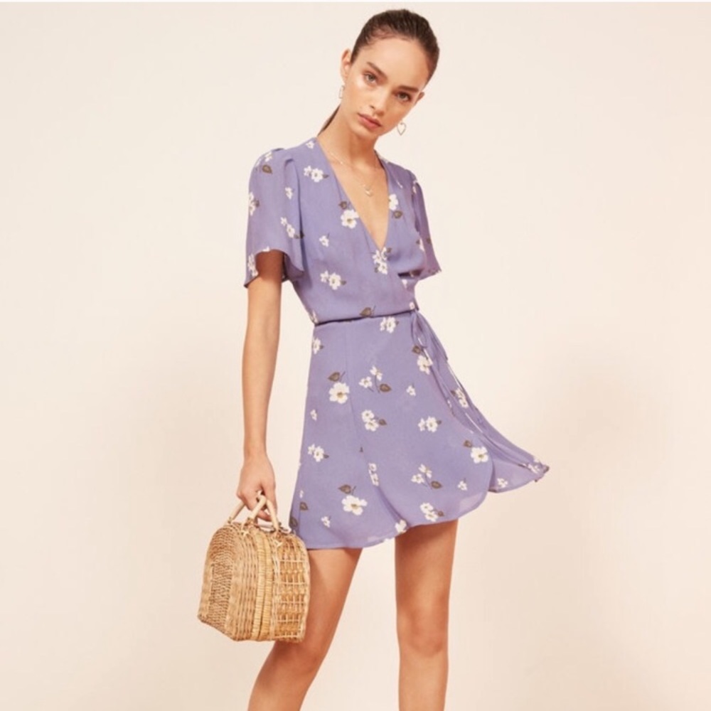 Reformation Adele Wrap Dress size XS